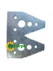 H163131 Сегмент ножа жниварки подвійний (велика насічка) John Deere (Rasspe)
