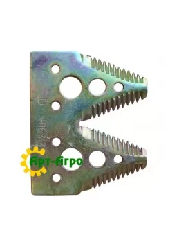 H163131 Segment noża żniwiarki podwójny (duże wycięcie) John Deere (XMP)