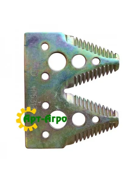 H163131 Сегмент ножа жниварки подвійний (велика насічка) John Deere (XMP)