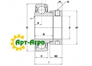 RAE40-NPP-B INA ORIGINAL JOHN DEERE Закрепляемый шариковый подшипник