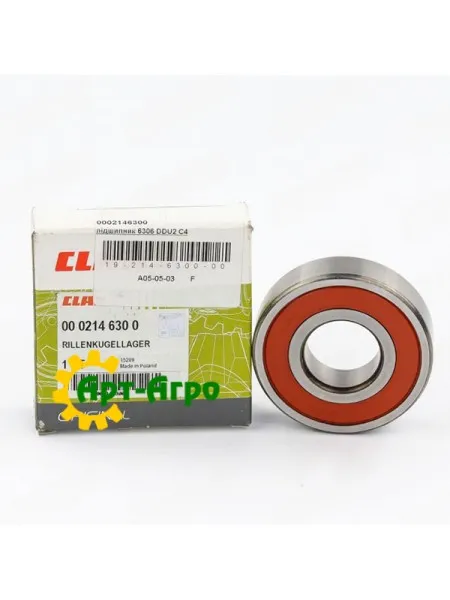 0002146300 CLAAS - 6306-2RS-C4 TIMKEN Підшипник однорядний кульковий