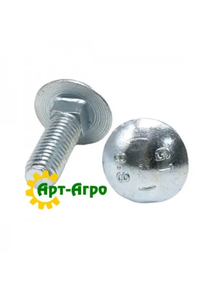 M12x35 DIN603 (8,8) Болт із напівкруглою головкою