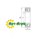 2207 2RS Кит Подшипник двухрядный шариковый