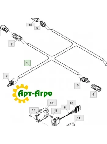 PFA12401 Wiązka przewodów John Deere