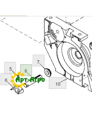 A94098 John Deere 1900 axle