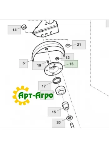 A53133 Ступиця John Deere