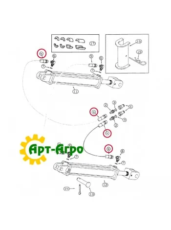 134209A1 Гидравлический шланг CNH