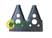 H153329 Сегмент ножа жатки двойной (мелкая насечка) John Deere ( LAMINA Бразилия)