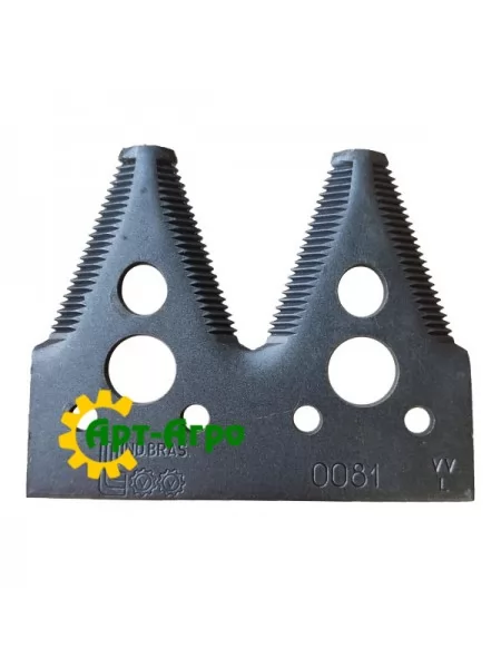 H153329 Сегмент ножа жатки двойной (мелкая насечка) John Deere ( LAMINA Бразилия)