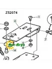 Z52074 Кронштейн соленоїда соломотрясу John Deere