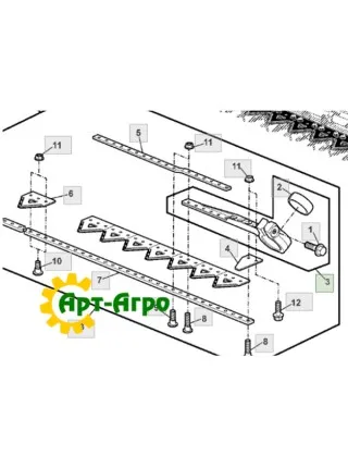 AH201730 Knife head John Deere (Ajpha Parts) AH201730 Knife head John Deere (Ajpha Parts)