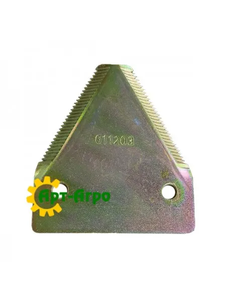 0006112031 Сегмент ножа жниварки комбайна Claas (дрібна насічка)(NCM)
