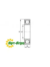 63007 2RS Kit Single-row ball bearing