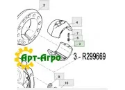 R299669 Половина клина маточини John Deere