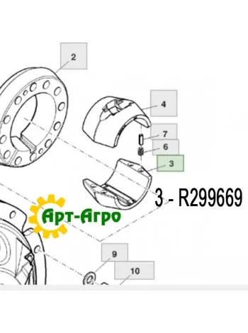 R299669 Крышка John Deere