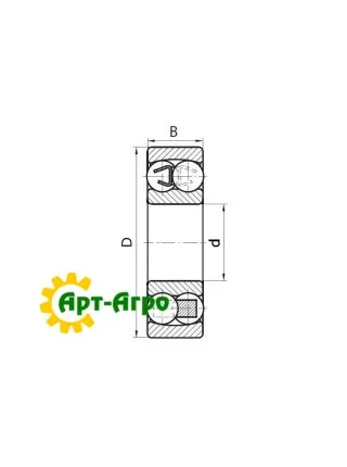 1203 HARP Підшипник дворядний кульковий