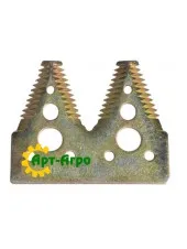 H163131 Сегмент ножа жниварки подвійний (велика насічка) John Deere (SAM)