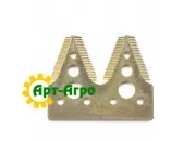 H153329 Сегмент ножа жниварки подвійний (дрібна насічка) John Deere (SAM)