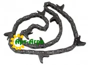 84251979 Цепь мысовая кукурузная жатка 76 звен. 8 мысов CNH