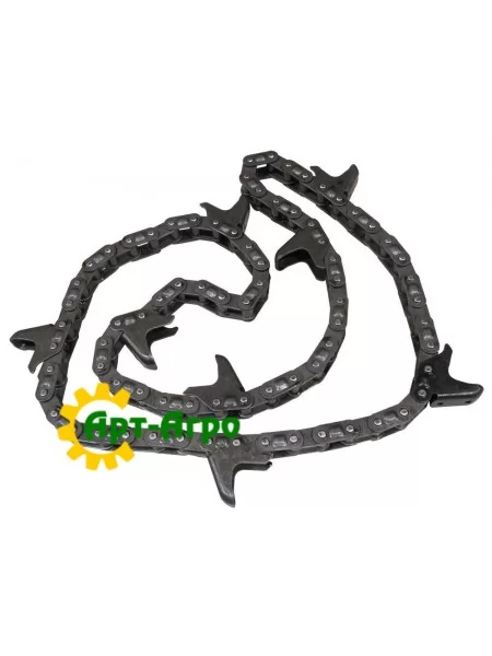 84251979 Цепь мысовая кукурузная жатка 76 звен. 8 мысов CNH