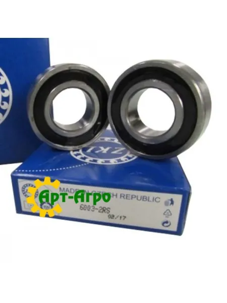 6003-2RS ZKL Підшипник однорядний кульковий