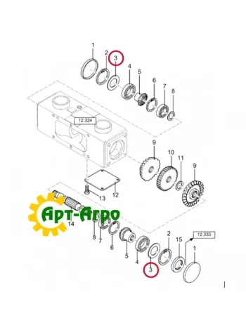 322496200 К-т шайб рег., MRX870 (2108) CNH