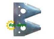 H153329 Сегмент ножа жатки двойной (мелкая насечка) John Deere (RADURA)