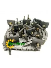 AH148021 Ланцюг DONGHUA Транспортер колосового елеватора 115 ланки 19 скребків John Deere (HLP)