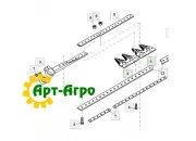 H153329 Сегмент ножа жниварки подвійний (дрібна насічка) John Deere (RASSPE)