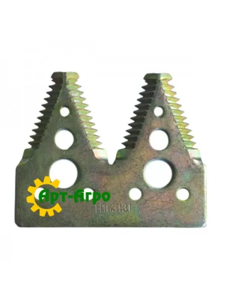 H163131 Сегмент ножа жниварки подвійний (велика насічка) John Deere (Китай)