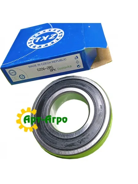 6206-2RS ZKL Підшипник однорядний кульковий