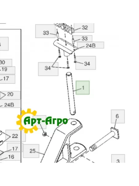 A80339 Palec John Deere