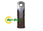 51009 Нож измельчителя с насечкой John Deere(Radura) 