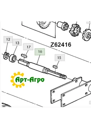 Z62416 Вал проміжний John Deere