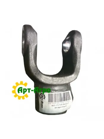 Splined cardan shaft fork (21 splines) for crosspiece 27x74.6