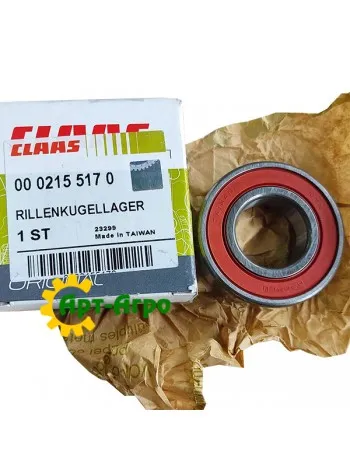 0002155170 CLAAS - 6205 LLUC3 Підшипник однорядний кульковий