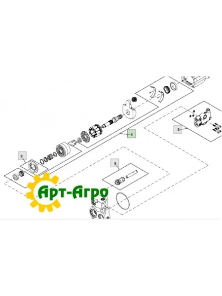 RE174623 Ремкоплект насоса John Deere