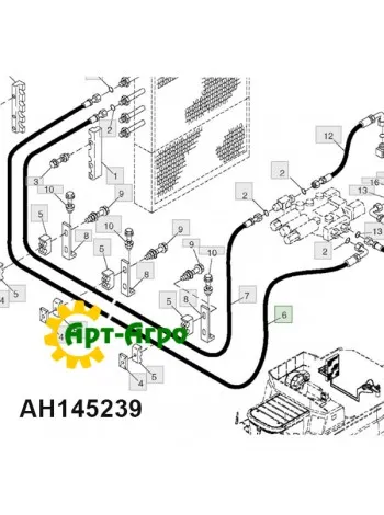 AH145239 Шланг високого тиску John Deere