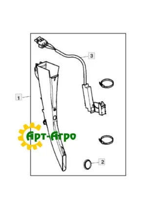 AA67779 Семяпровод John Deere с датчиком