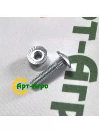 626406/8.0 M6x25 segment bolt for a screwdriver, long + CLAAS nut