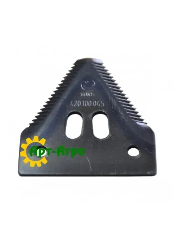 420.100.045 Сегмент ножа жниварки (середній) MWS (Німеччина)