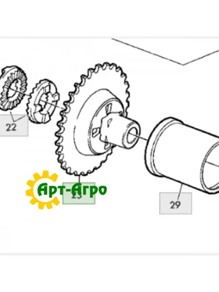 Z10400 Zirochka zhnivarki combine John Deere z52 (52 teeth) AGV Z10400 Zirochka zhnivarki combine John Deere z52 (52 teeth) AGV