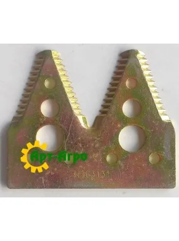 H163131 Сегмент ножа жниварки подвійний (велика насічка) John Deere(CAMETET)