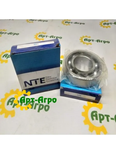 6208 NTE Підшипник однорядний кульковий