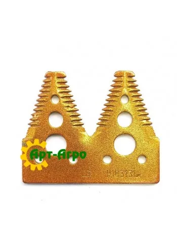H163131 Сегмент ножа жниварки подвійний (велика насічка) John Deere (ROYAL TIGER)