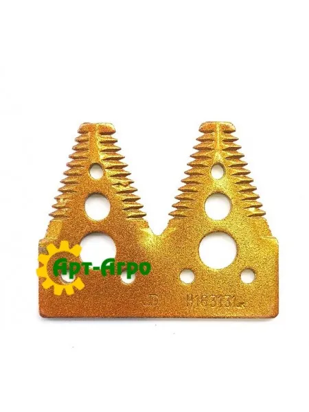 H163131 Сегмент ножа жниварки подвійний (велика насічка) John Deere (ROYAL TIGER)