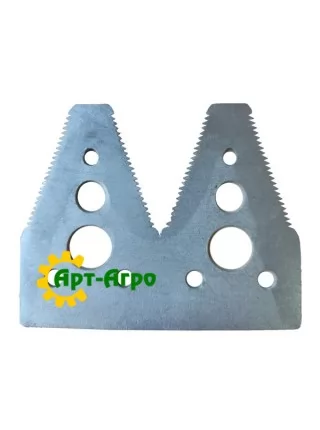 H153329 Сегмент ножа жниварки подвійний (дрібна насічка) John Deere (ROYAL TIGER)