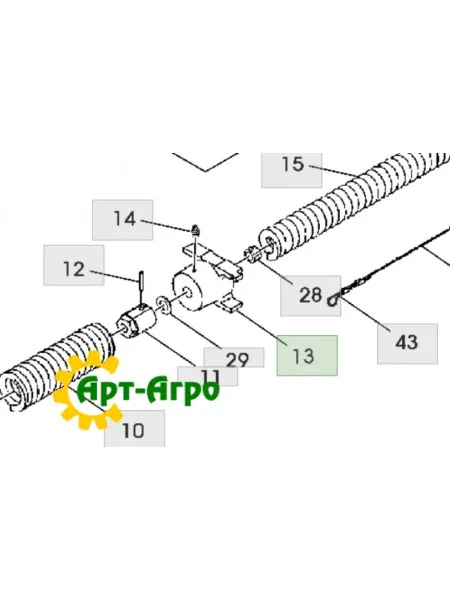 N241890 Стопор дискової борони John Deere