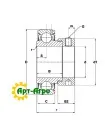 RAE40-NPP-B INA ORIGINAL JOHN DEERE Закрепляемый шариковый подшипник