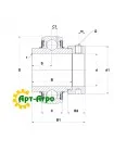 E40-KRR-B INA ORIGINAL JOHN DEERE Закріплюваний кульковий підшипник